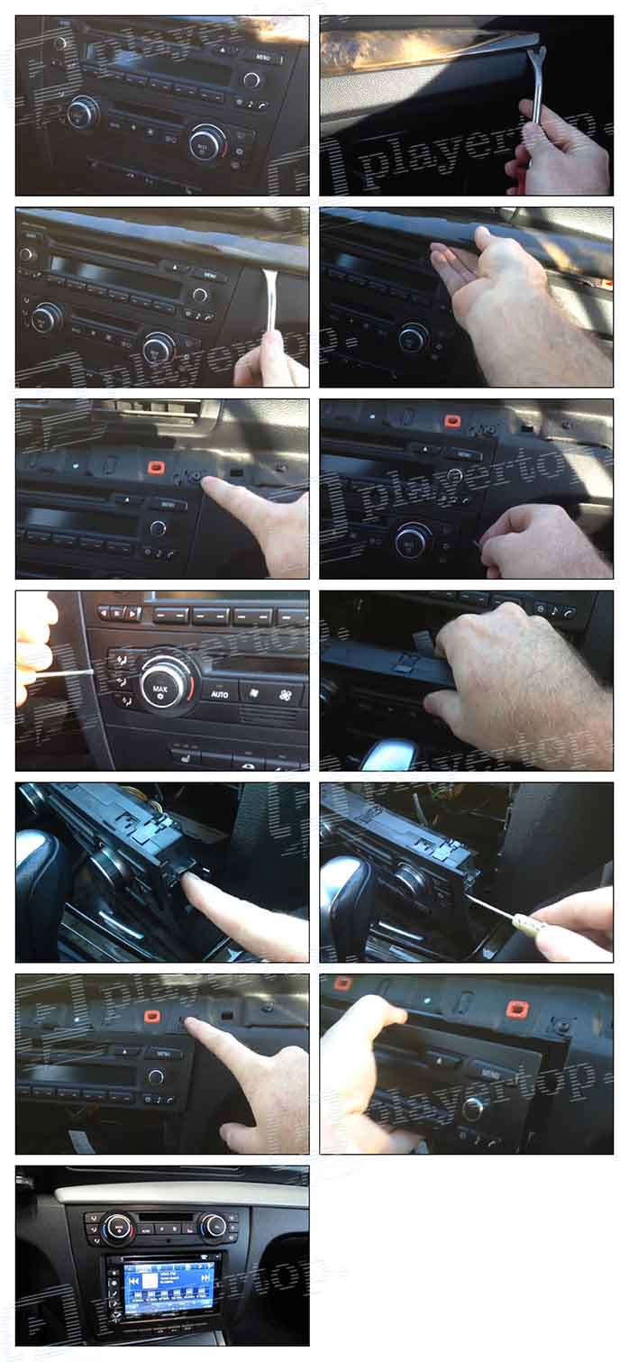 installation autoradio bmw e81